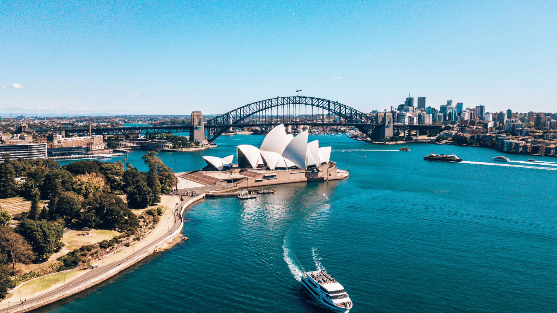 Sydney Opera House sett från luften