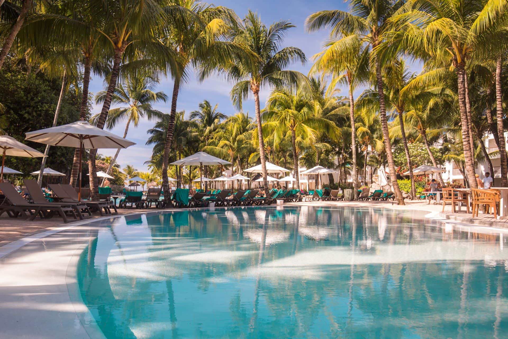 pool på Mauritius