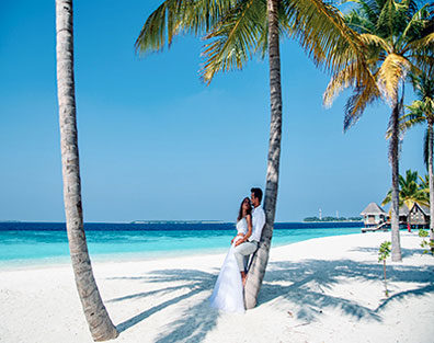 Bröllopsofoto på Emelie och Jesper på Maldiverna