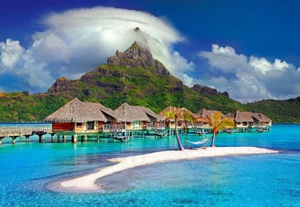 hängmata, bungalows och paradis på Bora Bora
