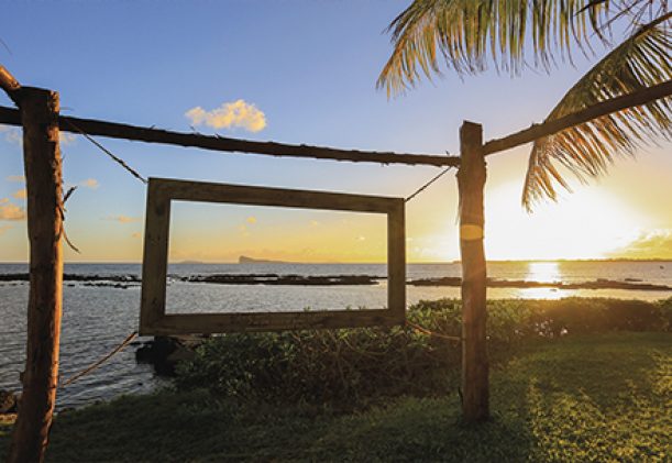 Solnedgång på Mauritius