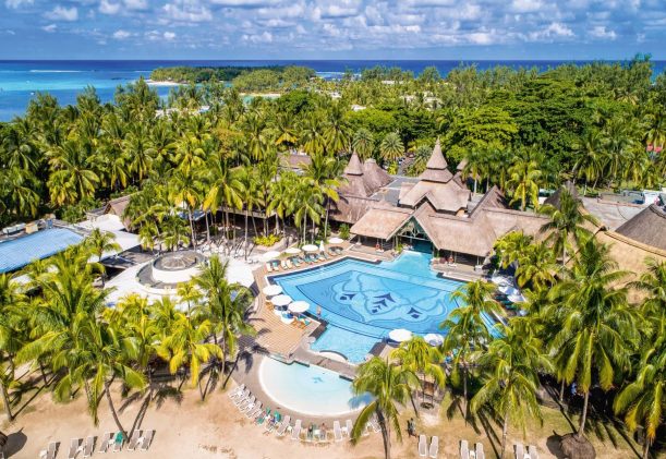 harmonisk resort på Mauritius