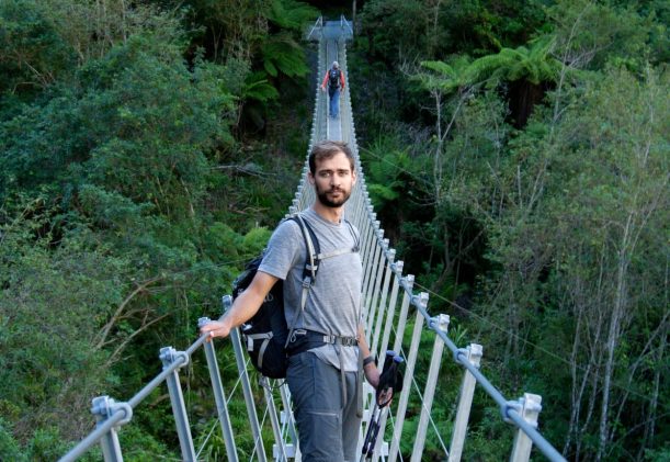 hängbro på Nya Zeeland