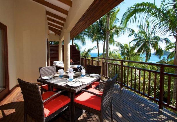 balkong på Seychellerna