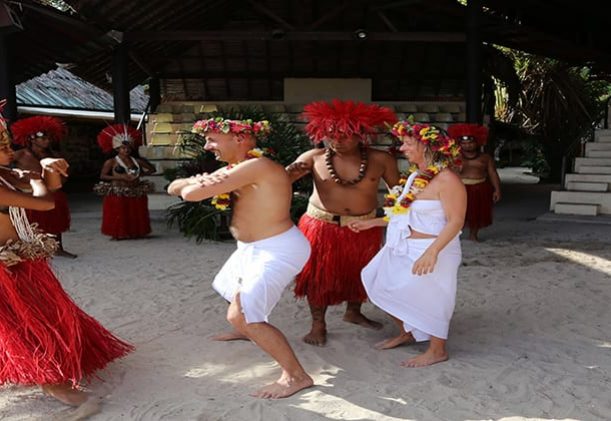 bröllopsfirande på Tahiti